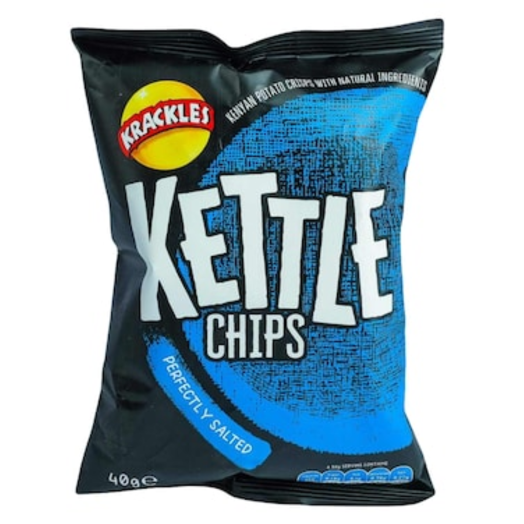KRACKLES KETTLE CHIPS PERFECTLY SALTED 40G